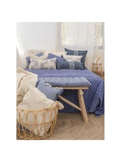 Calma House Matelas pour banc bleu navy Gavema, larg. 40 x long. 120 cm -Jardin Soldes Boutique Matelas pour banc bleu navy Gavema 4