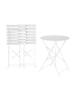 Meubles de balcon blancs Retro, 3 élém., Lot de différentes tailles 10 Meubles de balcon blancs Retro, 3 élém., Lot de différentes tailles -Jardin Soldes Boutique Meubles de balcon blancs Retro 3 elem 2