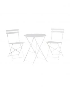 Meubles de balcon blancs Retro, 3 élém., Lot de différentes tailles