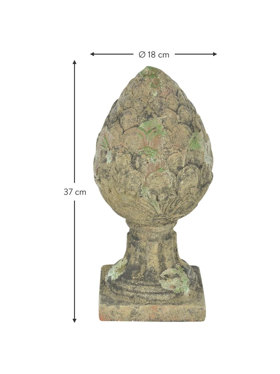 Objet décoratif vintage Patina, Ø 18 x haut. 37 cm 5 Objet décoratif vintage Patina, Ø 18 x haut. 37 cm – Image 3