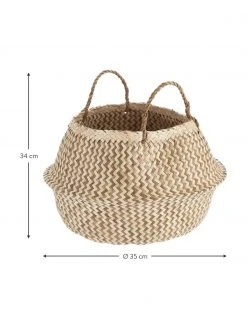 Bloomingville Panier de rangement fait main Meja, Ø 35 - 42 x haut. 34 cm -Jardin Soldes Boutique Panier de rangement fait main Meja 2
