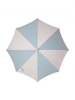 Parasol bleu à franges 70's, inclinable, Ø 180 x haut. 230 cm -Jardin Soldes Boutique Parasol bleu a franges 70s inclinable 4