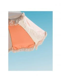 Parasol rose à franges 70's, inclinable, Ø 180 x haut. 230 cm 10 Parasol rose à franges 70's, inclinable, Ø 180 x haut. 230 cm -Jardin Soldes Boutique Parasol rose a franges 70s inclinable 2