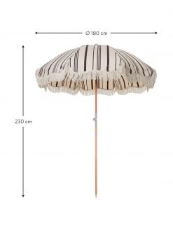 Parasol vintage à franges Retro, Ø 180 x haut. 230 cm -Jardin Soldes Boutique Parasol vintage a franges Retro 19