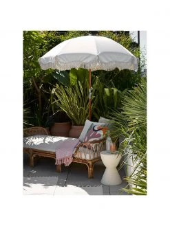 Parasol vintage à franges Retro, Ø 180 x haut. 230 cm -Jardin Soldes Boutique Parasol vintage a franges Retro 2