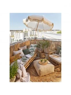 Parasol vintage à franges Retro, Ø 180 x haut. 230 cm -Jardin Soldes Boutique Parasol vintage a franges Retro 5