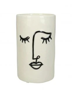 Petit cache-pot Face, Ø 11 x haut. 18 cm