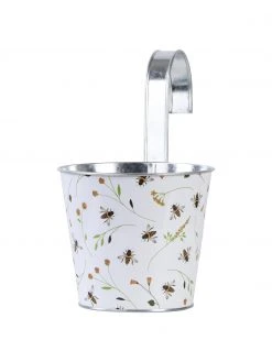 Petit cache-pot avec crochet Bee, larg. 16 x haut. 26 cm -Jardin Soldes Boutique Petit cache pot avec crochet Bee 2