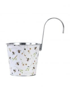 Petit cache-pot avec crochet Bee, larg. 16 x haut. 26 cm -Jardin Soldes Boutique Petit cache pot avec crochet Bee 3