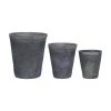 Petit cache-pot céramique Laura 3 élém., Lot de différentes tailles