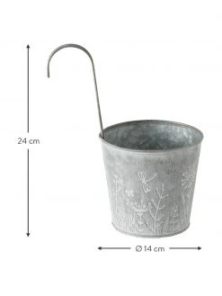 Petit cache-pot de balcon Silene, Ø 14 x haut. 24 cm -Jardin Soldes Boutique Petit cache pot de balcon Silene 2