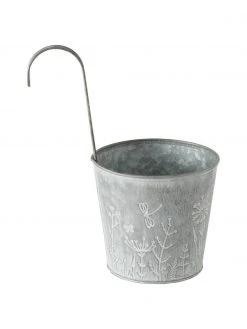 Petit cache-pot de balcon Silene, Ø 14 x haut. 24 cm