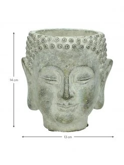 Petit cache-pot en béton Head, larg. 13 x haut. 14 cm -Jardin Soldes Boutique Petit cache pot en beton Head 2