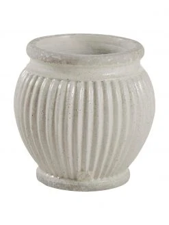 Lene Bjerre Petit cache-pot gris céramique fait main Catinia, Ø 14 x haut. 14 cmDisponibilité limitée