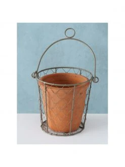 Petit cache-pot suspendu Turino, Ø 12 x haut. 12 cm -Jardin Soldes Boutique Petit cache pot suspendu Turino 1