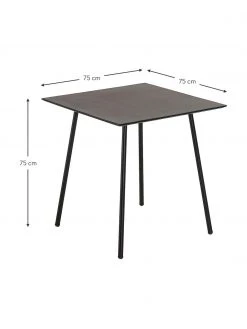 Petite table de balcon carrée Mathis, 75 x 75 cm, larg. 75 x prof. 75 cm -Jardin Soldes Boutique Petite table de balcon carree Mathis 75 x 75 cm 2