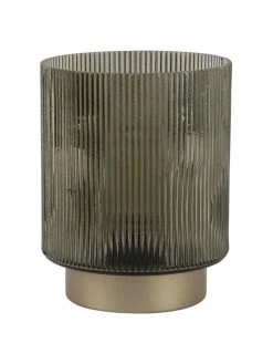 Present Time Photophore LED vert Votive, Ø 12 x haut. 16 cm -Jardin Soldes Boutique Photophore LED vert Votive 2