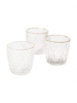 Photophore en verre Adore, 3 élém., Ø 9 x haut. 9 cm