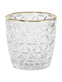 Photophore en verre Adore, 3&nbsp;&eacute;l&eacute;m., Ø 9 x haut. 9 cm -Jardin Soldes Boutique Photophore en verre Adore 3 elem 3