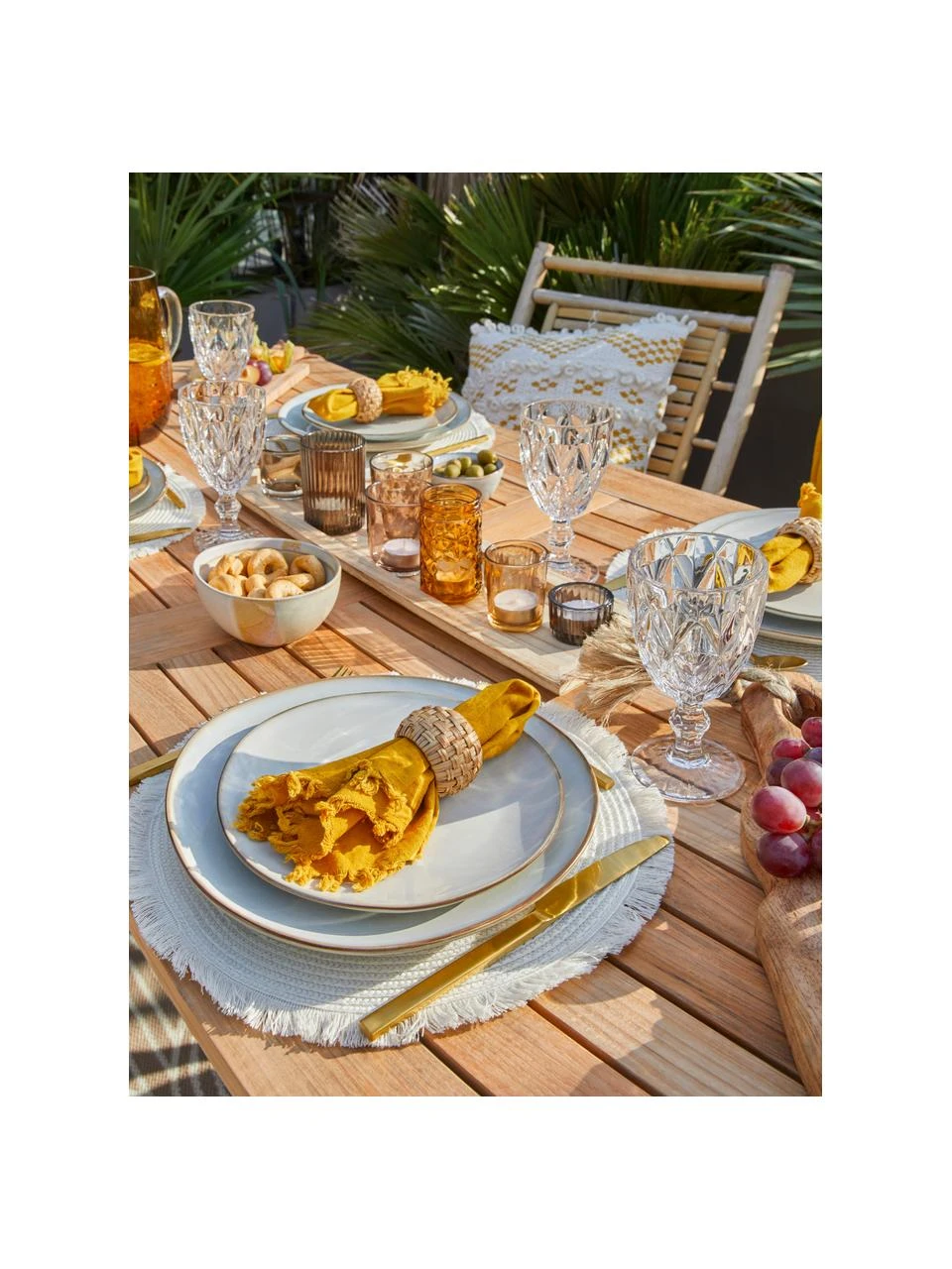 Bloomingville Photophore en verre Wessel, 10 élém., larg. 56 x haut. 10 cm 4 Bloomingville Photophore en verre Wessel, 10 élém., larg. 56 x haut. 10 cm – Image 2