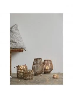 Nordal Photophore naturel Silba, Ø 23 x haut. 28 cm -Jardin Soldes Boutique Photophore naturel Silba 8