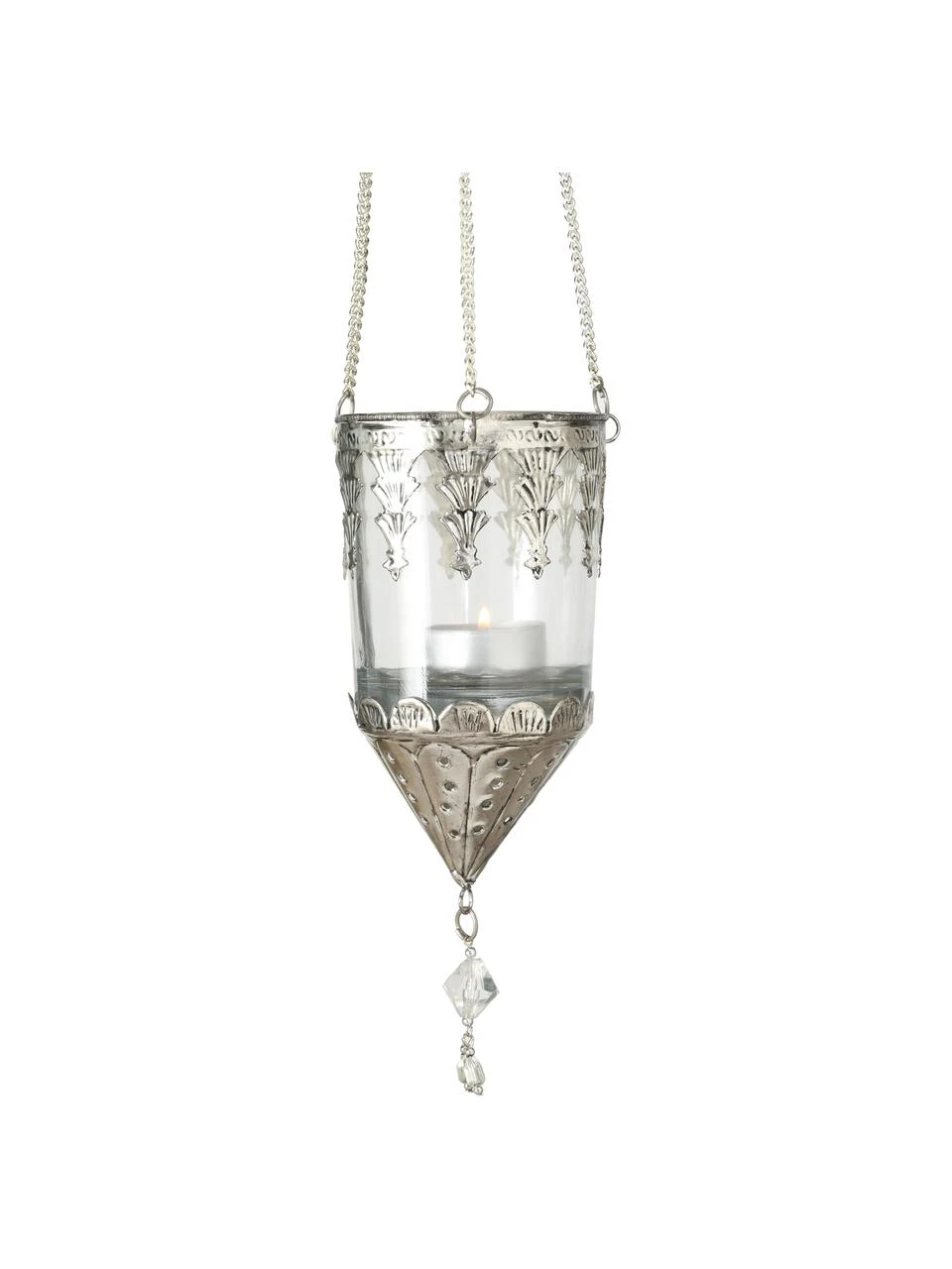 Photophore suspendue en verre Cosa, 3 élém., Ø 9 x haut. 23 cm 7 Photophore suspendue en verre Cosa, 3 élém., Ø 9 x haut. 23 cm – Image 5