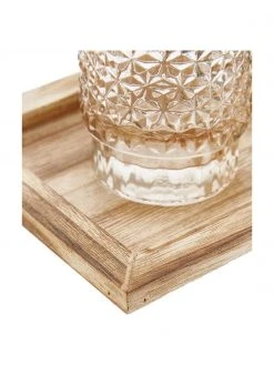 Bloomingville Photophore verre Elviena, 6 élém., larg. 43 x haut. 11 cm -Jardin Soldes Boutique Photophore verre Elviena 6 elem 4