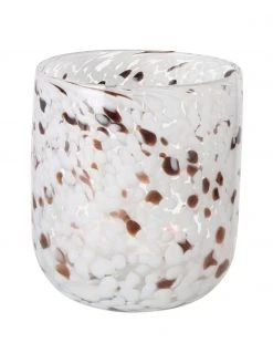 Photophore verre blanc Lulea, Ø 15 x haut. 17 cm