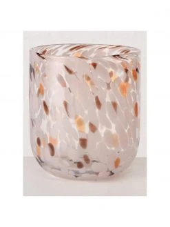 Photophore verre rose Lulea, Ø 15 x haut. 17 cm -Jardin Soldes Boutique Photophore verre rose Lulea 4