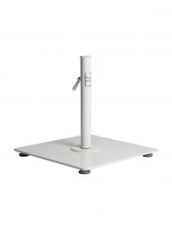 Pied de parasol blanc Classic, larg. 46 x haut. 40 cm