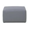 Westwing Collection Pouf de canapé d'extérieur gris foncé Simon, larg. 75 x haut. 42 cm -Jardin Soldes Boutique Pouf de canape dexterieur gris fonce Simon