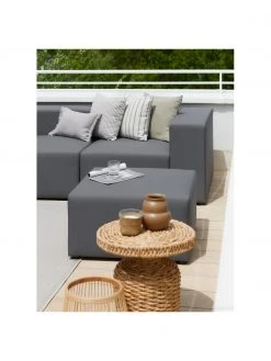 Westwing Collection Pouf de canapé d'extérieur gris foncé Simon, larg. 75 x haut. 42 cm -Jardin Soldes Boutique Pouf de canape dexterieur gris fonce Simon 2