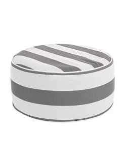 Bizzotto Pouf d'extérieur gonflable Stripes, Ø 53 x haut. 23 cm