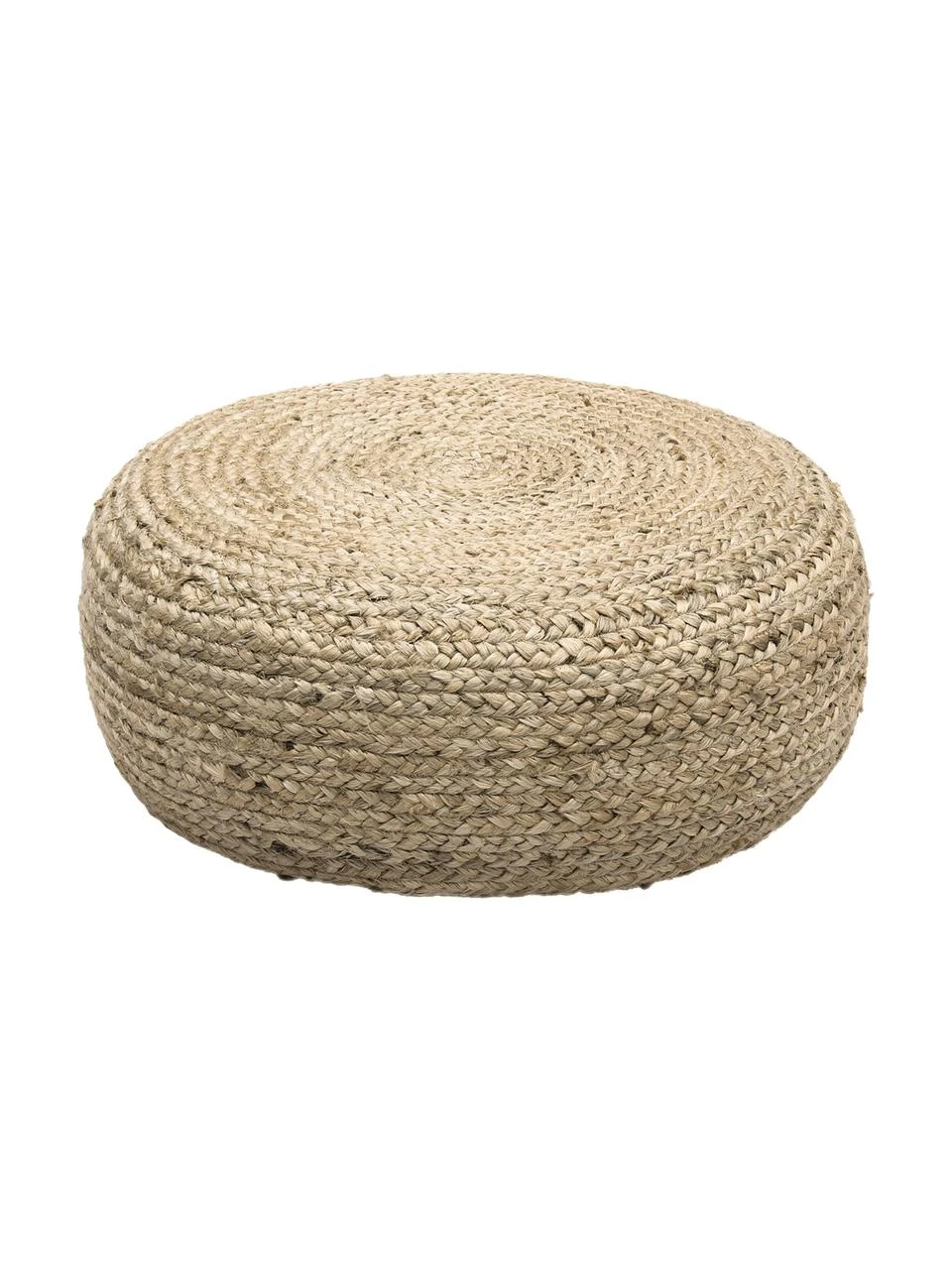 Westwing Collection Pouf en jute fait à la main Bono, Ø 58 cm, haut. 21 cm 6 Westwing Collection Pouf en jute fait à la main Bono, Ø 58 cm, haut. 21 cm – Image 4