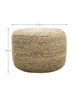 Westwing Collection Pouf en jute fait à la main Bono, Ø 50 x haut. 36 cm 11 Westwing Collection Pouf en jute fait à la main Bono, Ø 50 x haut. 36 cm -Jardin Soldes Boutique Pouf en jute fait a la main Bono 3