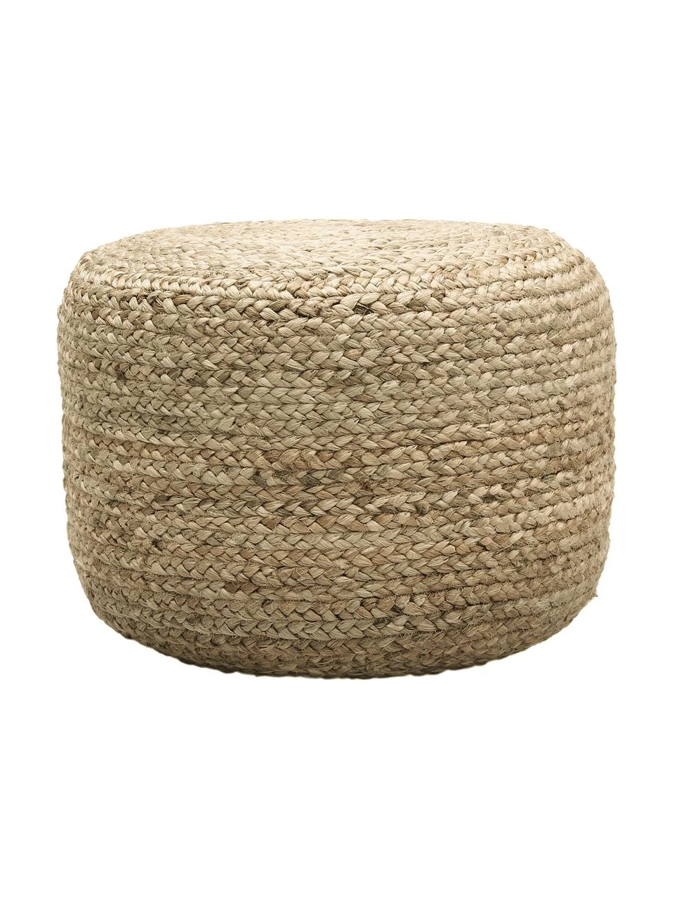 Westwing Collection Pouf en jute fait à la main Bono, Ø 50 x haut. 36 cm 3 Westwing Collection Pouf en jute fait à la main Bono, Ø 50 x haut. 36 cm