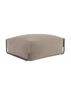Pouf gonflable beige Square, larg. 101 x prof. 101 cm