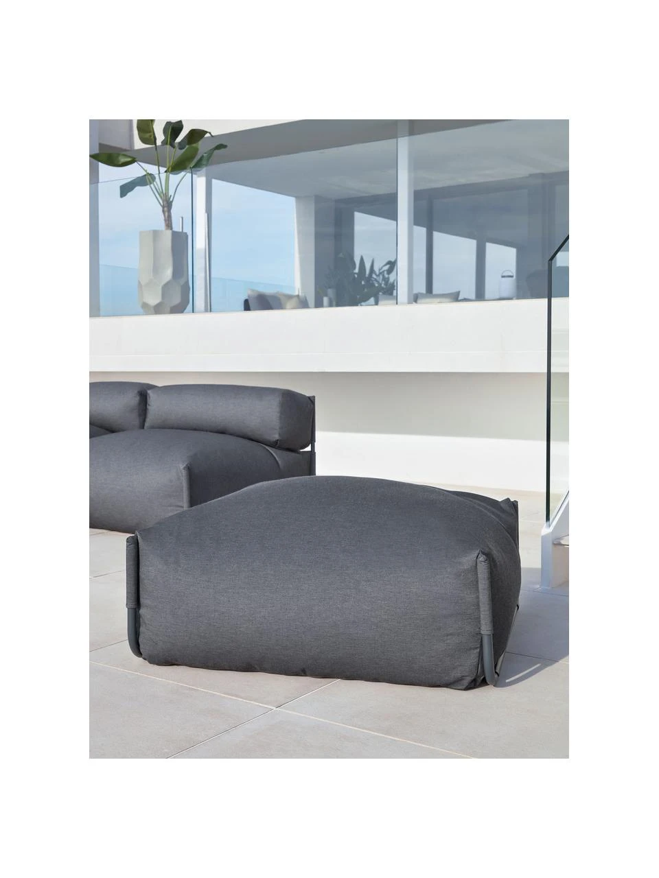 Pouf gonflable noir Square, larg. 101 x prof. 101 cm 4 Pouf gonflable noir Square, larg. 101 x prof. 101 cm – Image 2