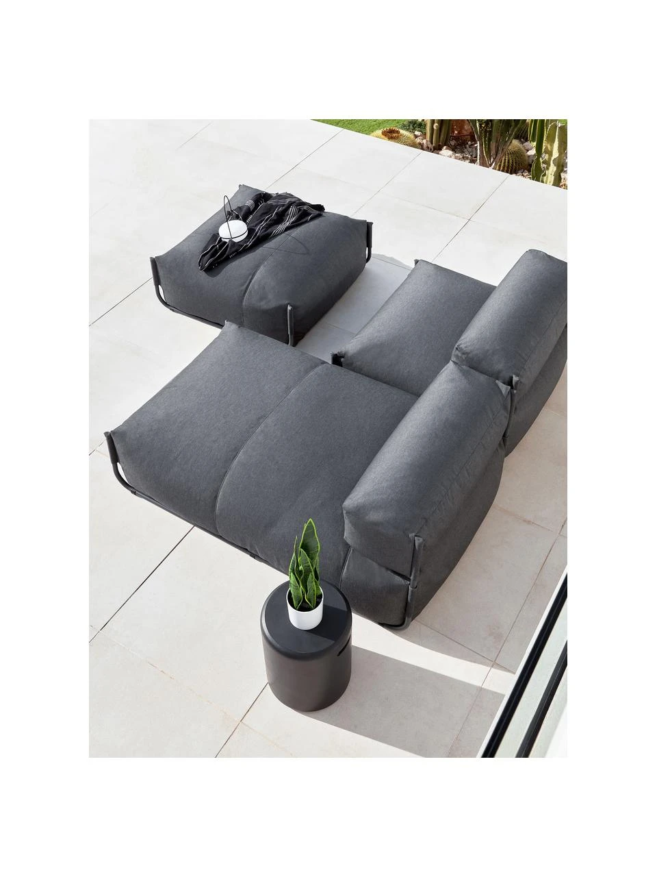 Pouf gonflable noir Square, larg. 101 x prof. 101 cm 5 Pouf gonflable noir Square, larg. 101 x prof. 101 cm – Image 3