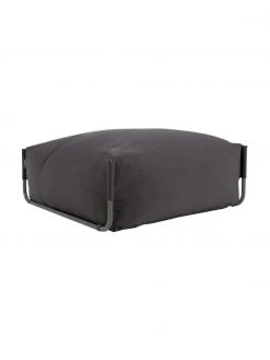 Pouf gonflable noir Square, larg. 101 x prof. 101 cm