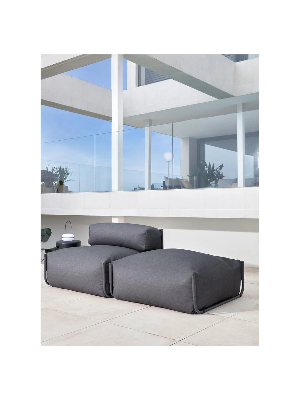 Pouf gonflable noir Square, larg. 101 x prof. 101 cm 6 Pouf gonflable noir Square, larg. 101 x prof. 101 cm – Image 4