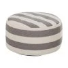 Westwing Collection Pouf rond gris tissé main Lani, ∅ 65 x haut. 30 cm -Jardin Soldes Boutique Pouf rond gris tisse main Lani
