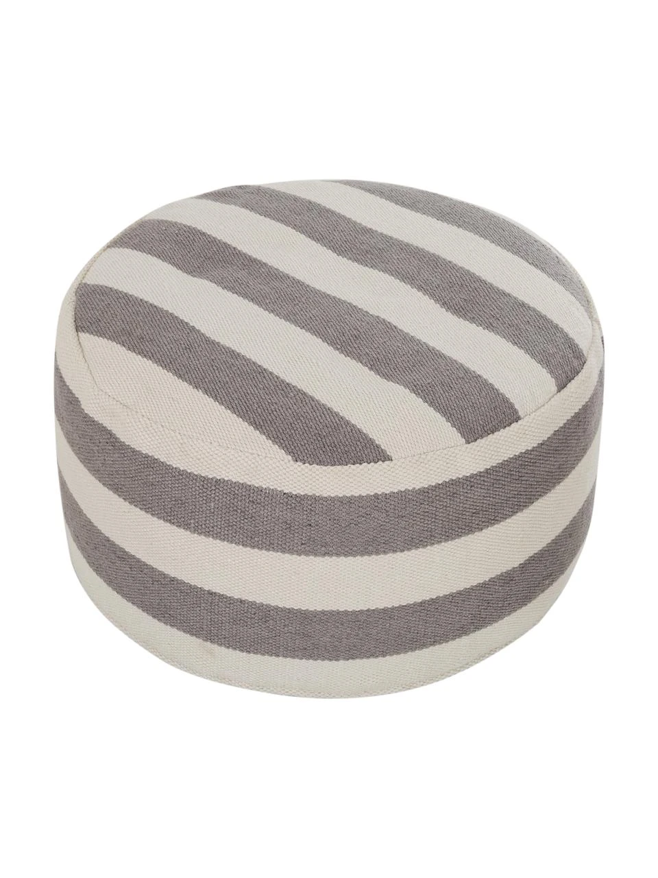 Westwing Collection Pouf rond gris tissé main Lani, ∅ 65 x haut. 30 cm 5 Westwing Collection Pouf rond gris tissé main Lani, ∅ 65 x haut. 30 cm – Image 3