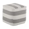 Westwing Collection Pouf rond gris tissé main Lani, larg. 40 x haut. 40 cm -Jardin Soldes Boutique Pouf rond gris tisse main Lani 6