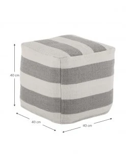 Westwing Collection Pouf rond gris tissé main Lani, larg. 40 x haut. 40 cm 10 Westwing Collection Pouf rond gris tissé main Lani, larg. 40 x haut. 40 cm -Jardin Soldes Boutique Pouf rond gris tisse main Lani 8