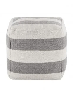 Westwing Collection Pouf rond gris tissé main Lani, larg. 40 x haut. 40 cm 11 Westwing Collection Pouf rond gris tissé main Lani, larg. 40 x haut. 40 cm -Jardin Soldes Boutique Pouf rond gris tisse main Lani 9