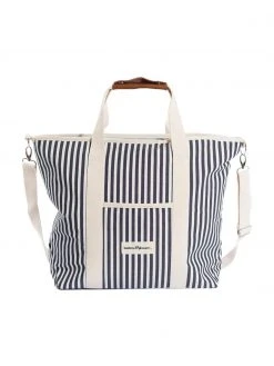 Sac isotherme bleu marine / blanc crème Strand, larg. 41 x haut. 51 cm -Jardin Soldes Boutique Sac isotherme bleu marine blanc creme Strand 3