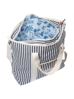 Sac isotherme bleu marine / blanc crème Strand, larg. 41 x haut. 51 cm -Jardin Soldes Boutique Sac isotherme bleu marine blanc creme Strand 5