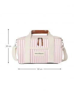 Sac isotherme vert rose / blanc Retro, larg. 32 x haut. 20 cm -Jardin Soldes Boutique Sac isotherme vert rose blanc Retro 2