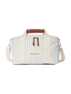 Sac isotherme vert sauge / blanc Retro, larg. 32 x haut. 20 cm